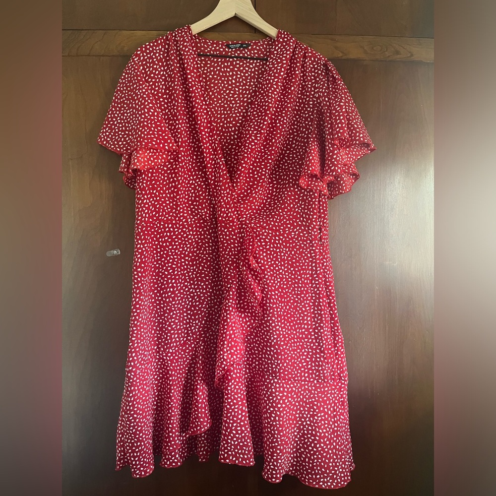 V-Neck Ruffle Dress